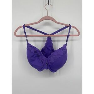 NWT Bare Necessities Effortless Front Close Lace Bra Women's 30 G Passion Flower